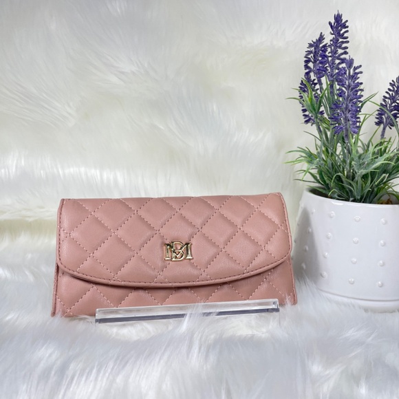 Badgley Mischka Blush Pink Card-Holder Wallet-New With Tags - Picture 1 of 7